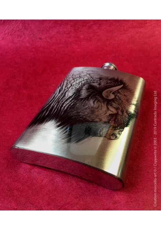 Marcello-art : Accessoires de décoration Flasque 390 tête bison