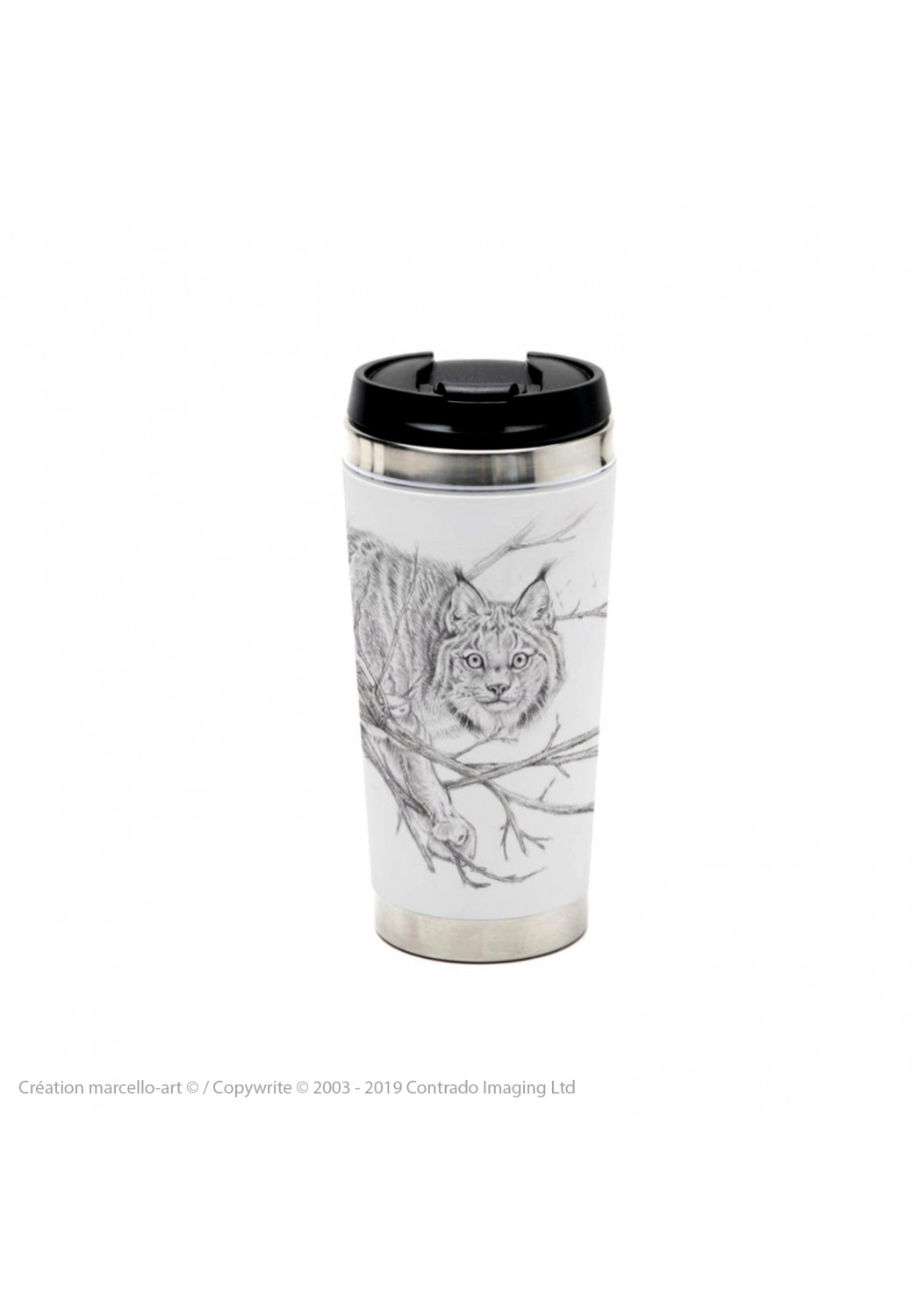Marcello-art: Decoration accessoiries Thermos mug 393 lynx