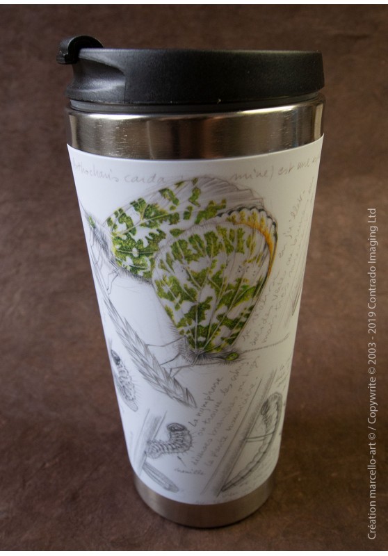 Marcello-art: Decoration accessoiries Thermos mug 393 monarch butterfly