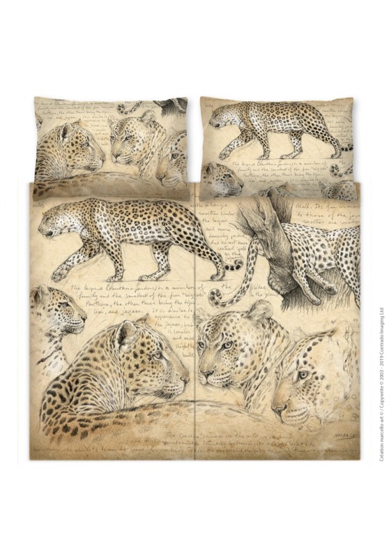 Marcello-art: Fashion accessory Duvet cover 180 leopard