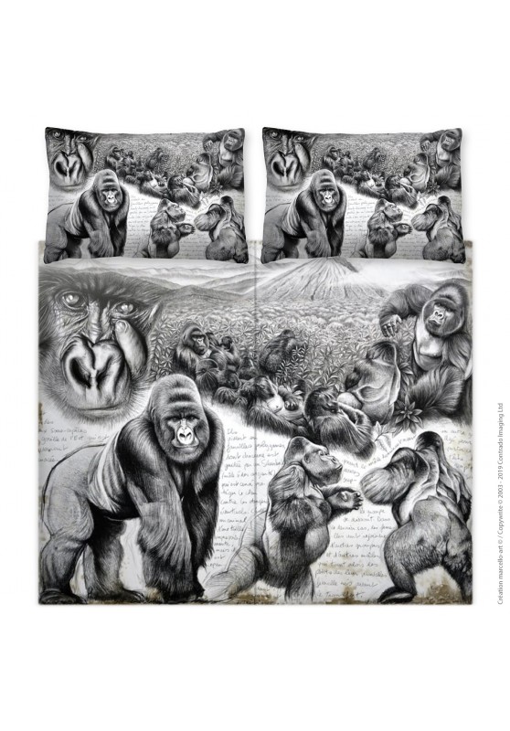Marcello-art: Fashion accessory Duvet cover 301 Virunga gorilla