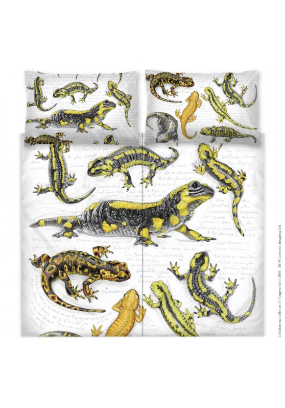 Marcello-art : Accessoires de mode Housse de couette 383 salamandres