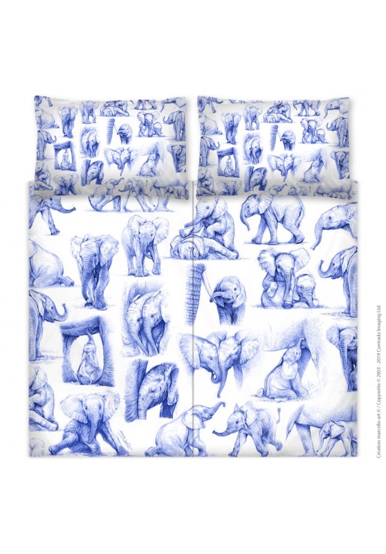 Marcello-art: Fashion accessory Duvet cover 392 elephant patchwork ballpoint pen