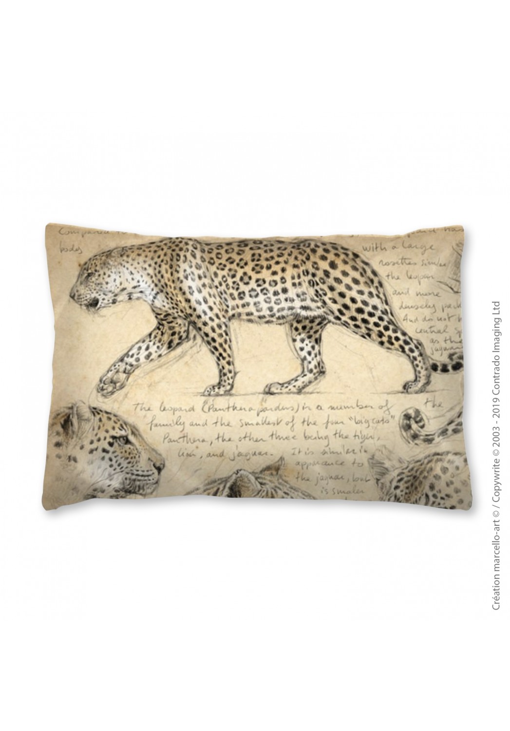 Marcello-art: Fashion accessory Pillowcase 180 A leopard