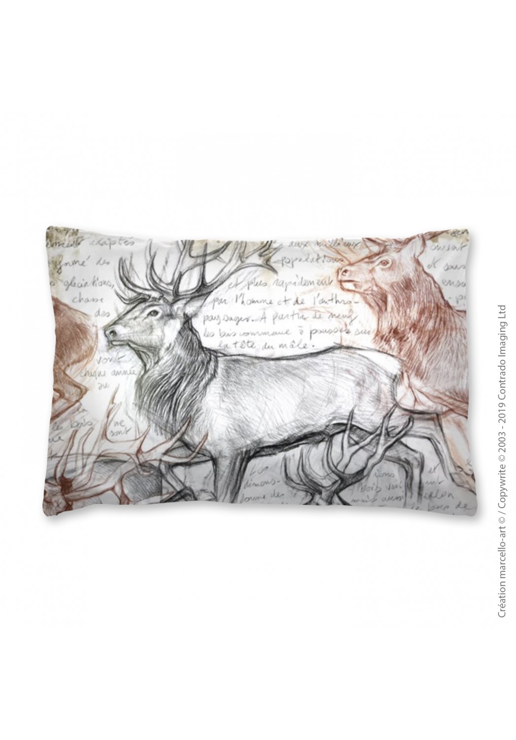 Marcello-art: Fashion accessory Pillowcase 297 A The last herd