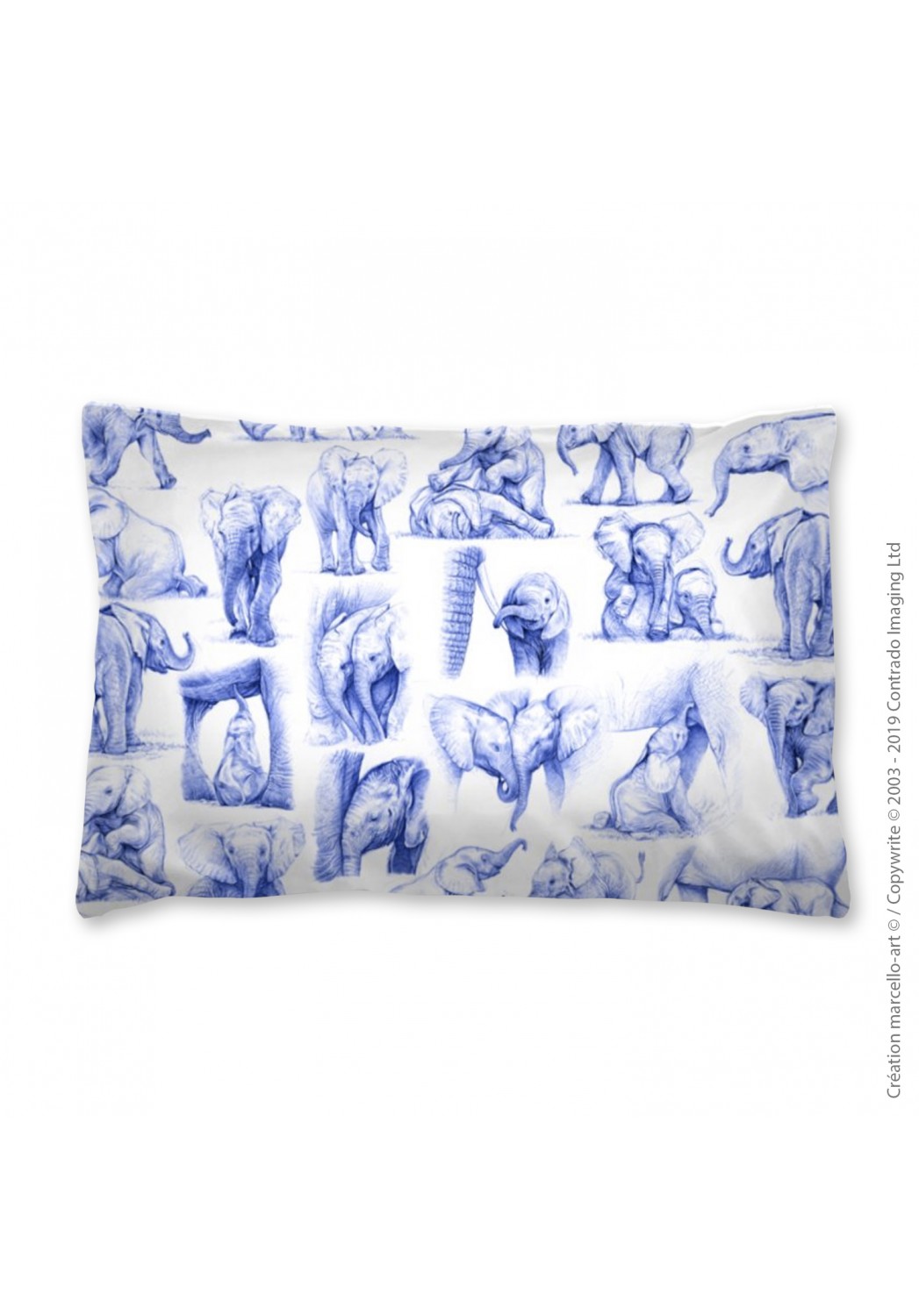 Marcello-art: Fashion accessory Pillowcase 392 A elephant patchwork ballpoint pen