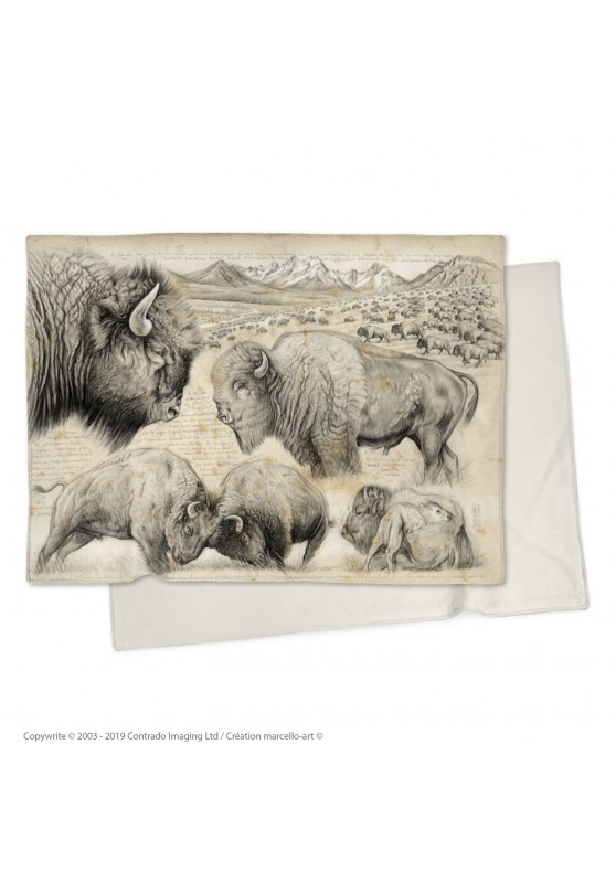 Marcello-art : Plaid Plaid 390 bison