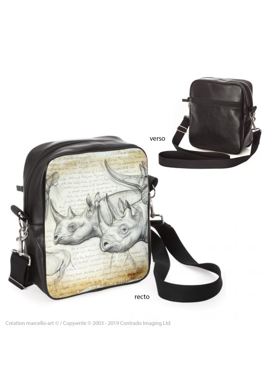Marcello-art : Accessoires de mode Sacoche 176 rhino noir
