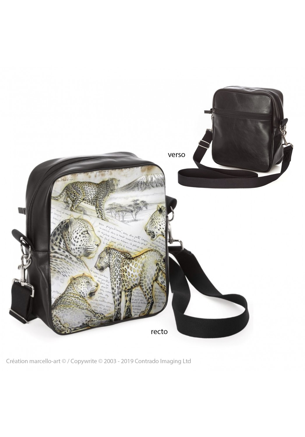 Marcello-art: Fashion accessory Bag 252 leopard
