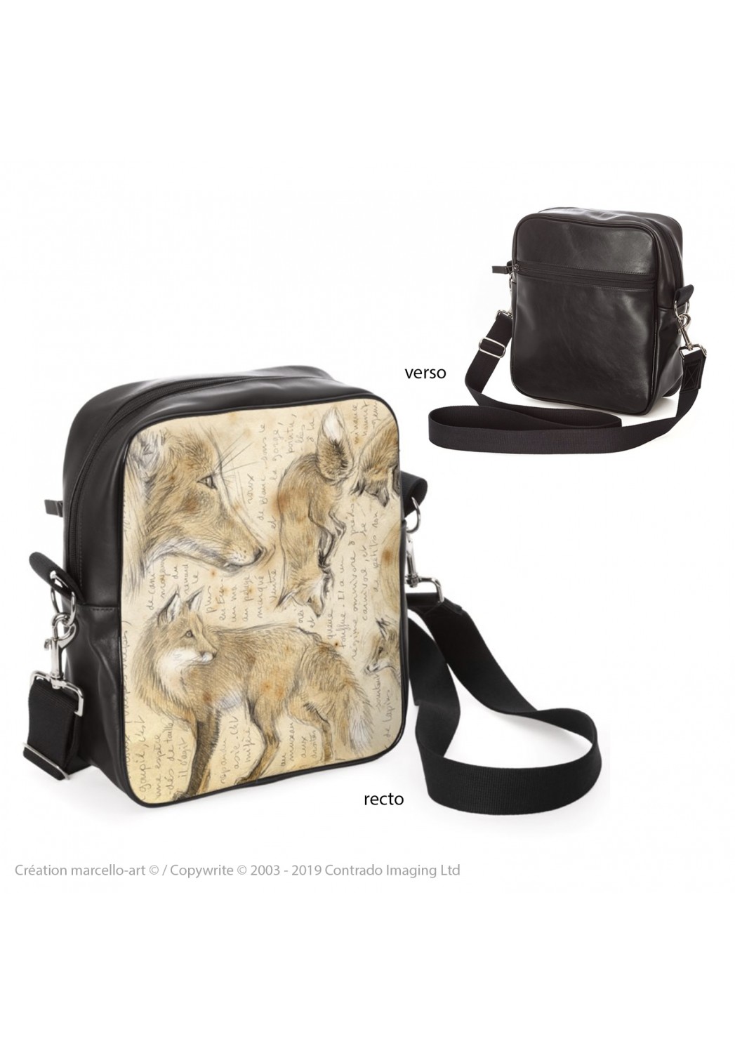 Marcello-art : Accessoires de mode Sacoche 336 renard roux