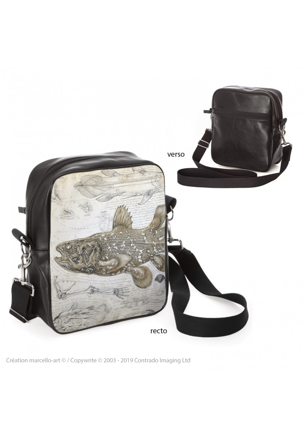 Marcello-art: Fashion accessory Bag 346 Latimeria chalumnae