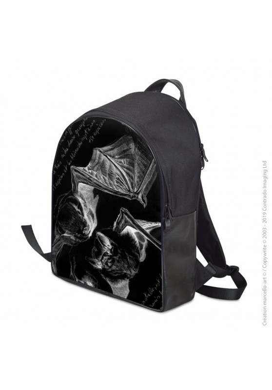 Marcello-art: Fashion accessory Backpack 31 pipistrelle black
