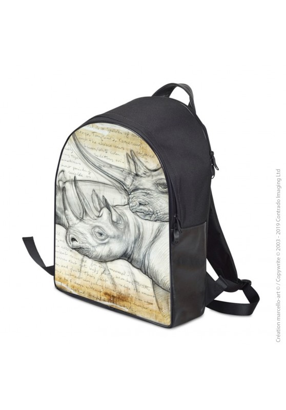 Marcello-art: Fashion accessory Backpack 176 black rhino