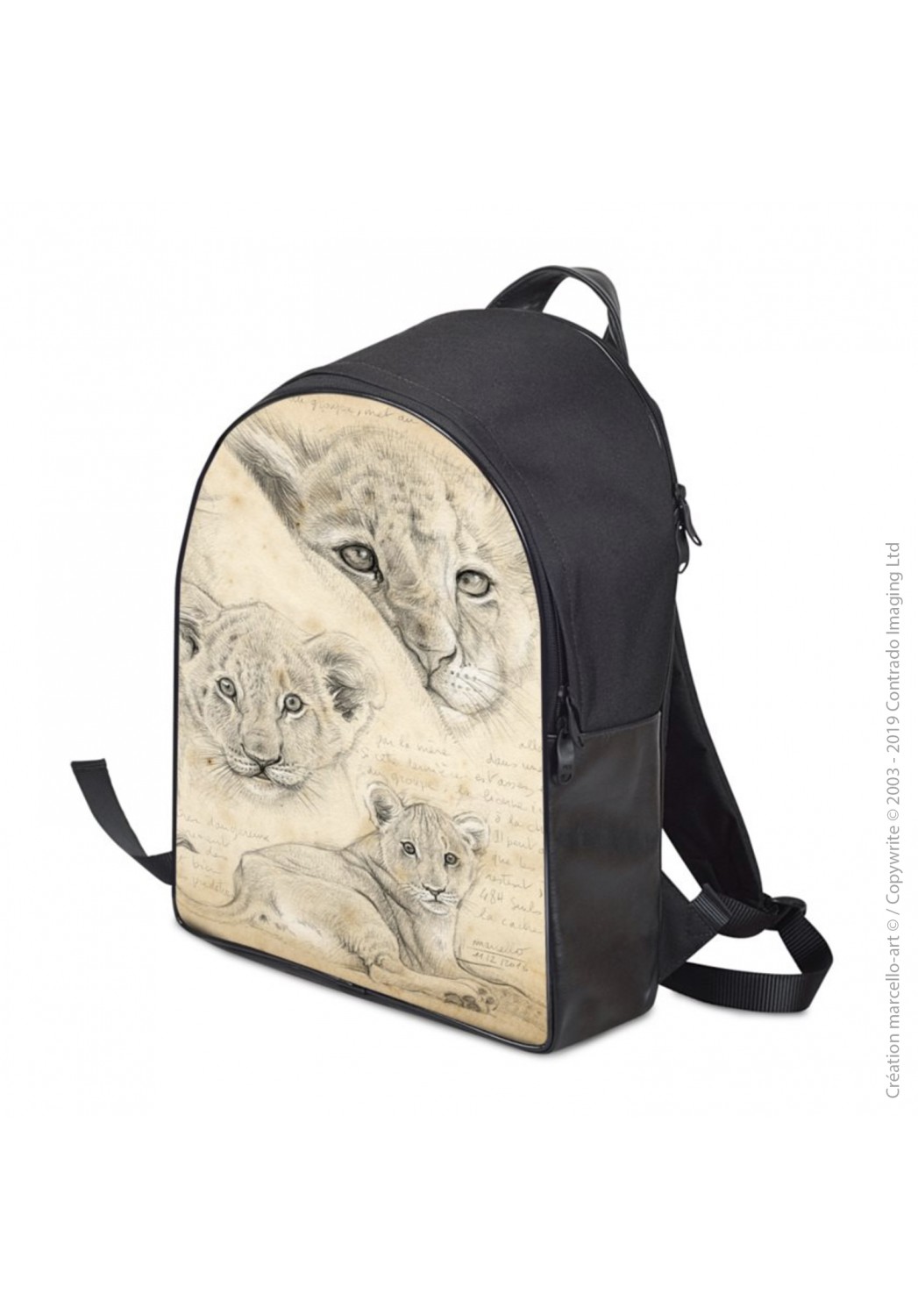 Marcello-art: Fashion accessory Backpack 330 lion cubs