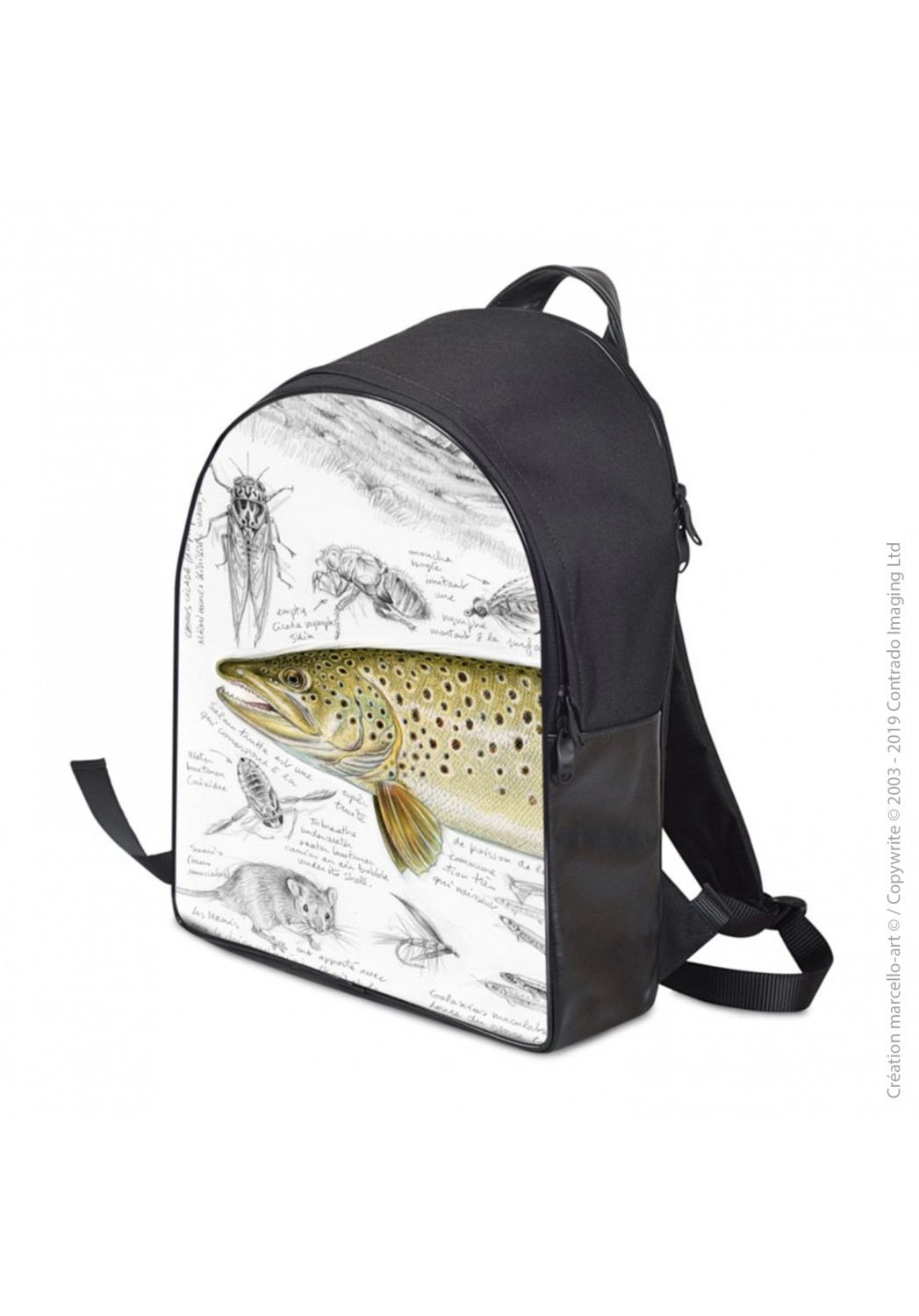Marcello-art: Fashion accessory Backpack 372 brown trout