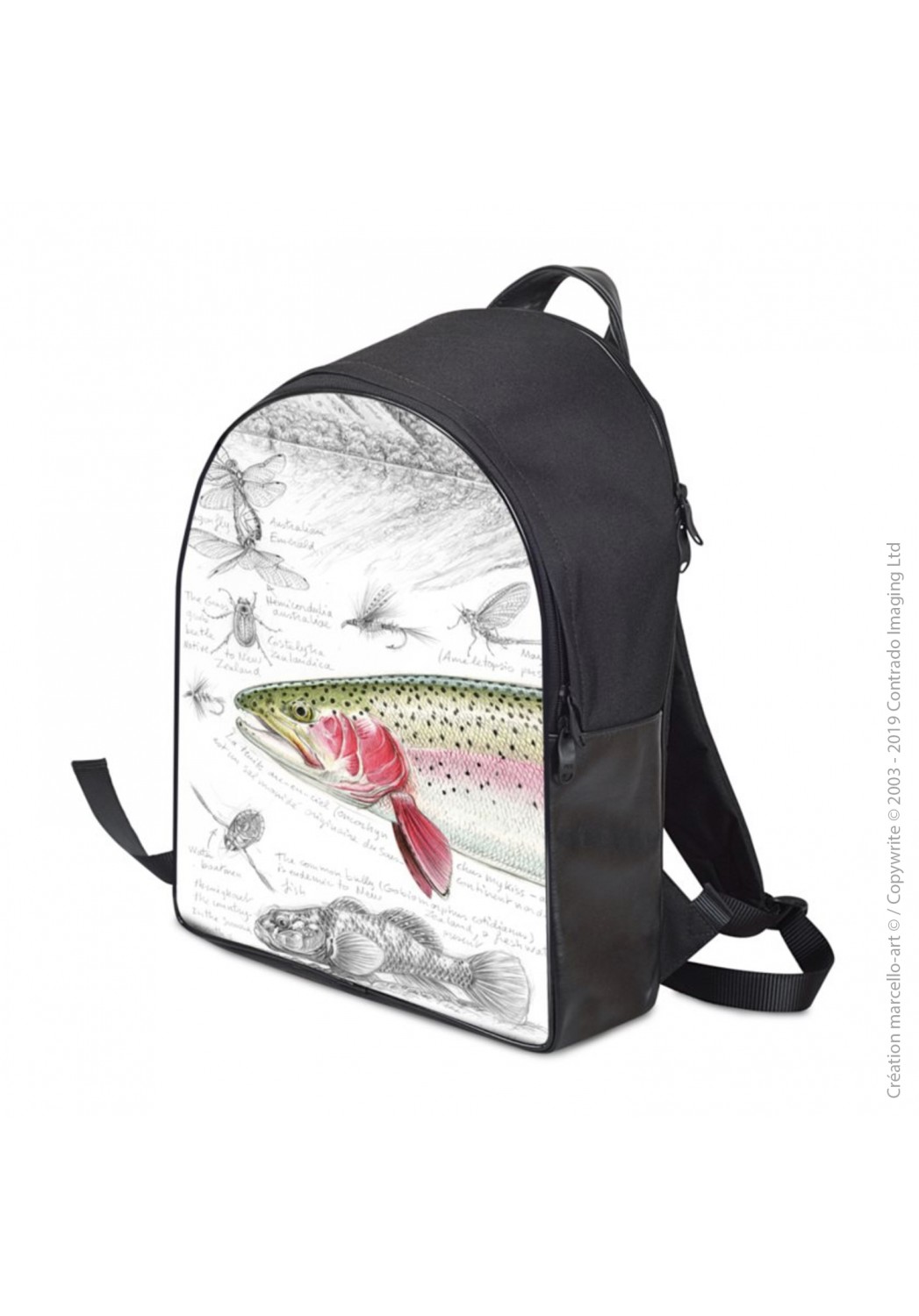 Marcello-art: Fashion accessory Backpack 373 rainbow trout
