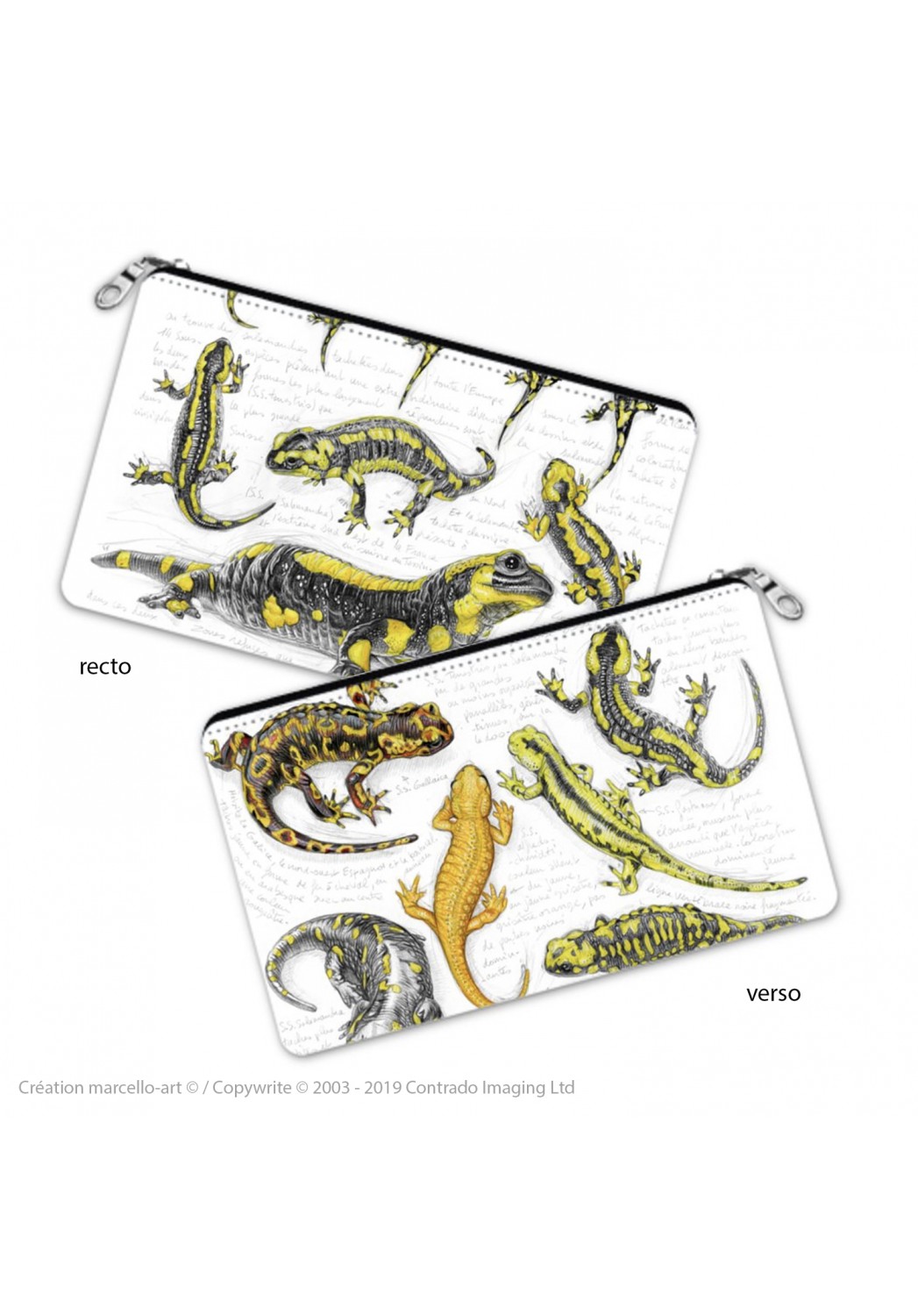 Marcello-art : Accessoires de décoration Trousse à crayons 383 salamandre