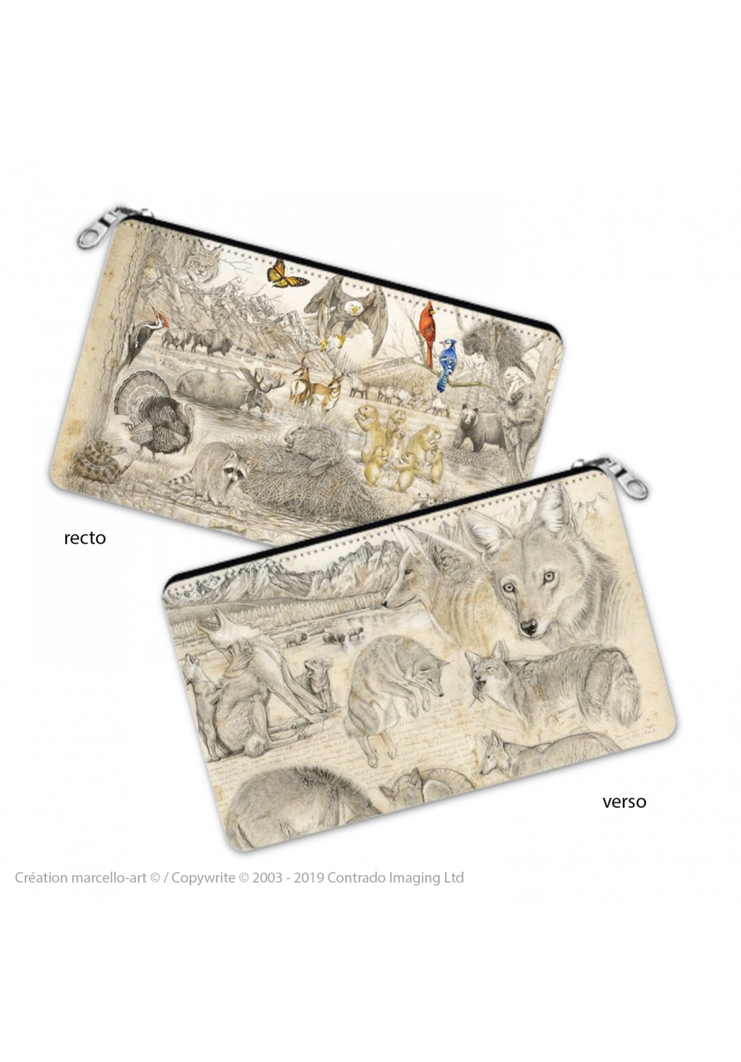 Marcello-art: Decoration accessoiries Pencil case 391 coyote