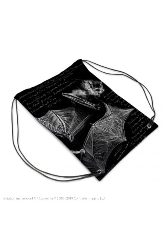Marcello-art: Fashion accessory Sports bag 31 pipistrelles black