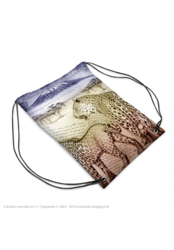Marcello-art: Fashion accessory Sports bag 252 leopard sunset