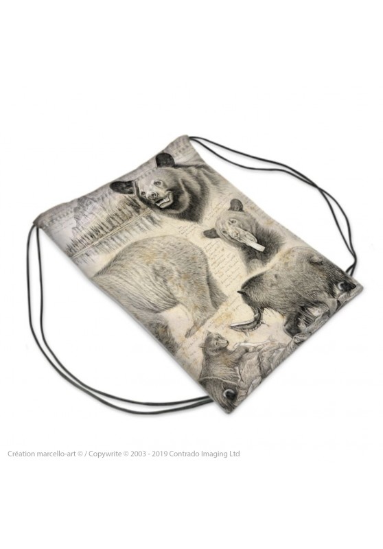 Marcello-art: Fashion accessory Sports bag 382 black bear