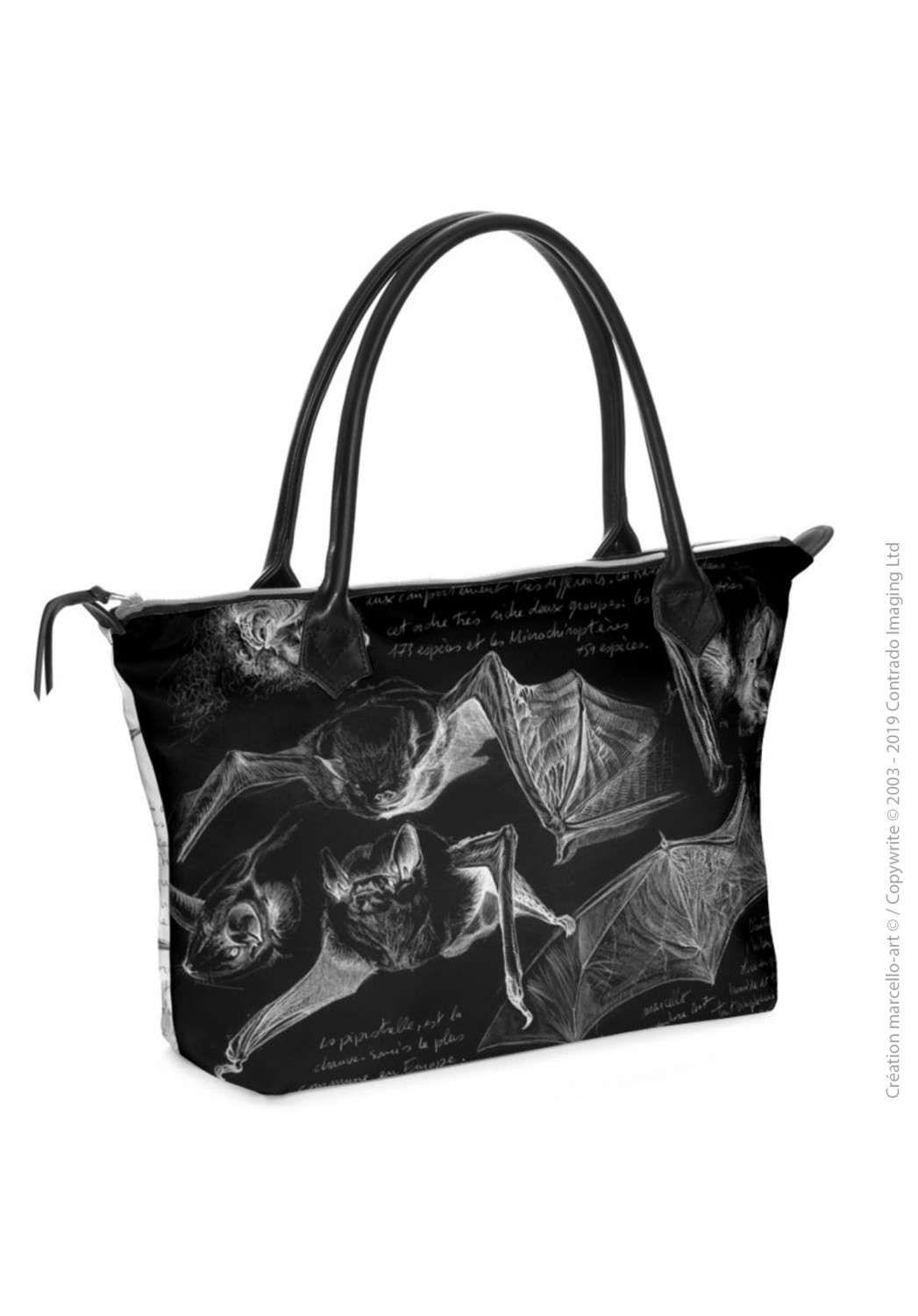 Marcello-art: Fashion accessory Zipped bag 31 pipistrelle