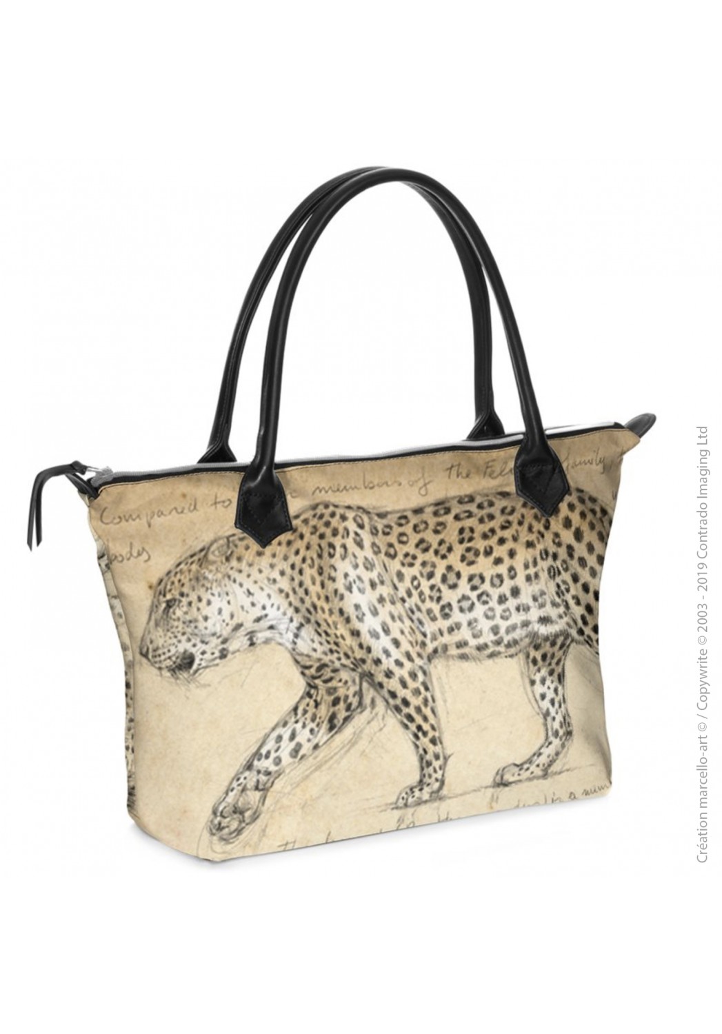 Marcello-art: Fashion accessory Zipped bag 180 leopard