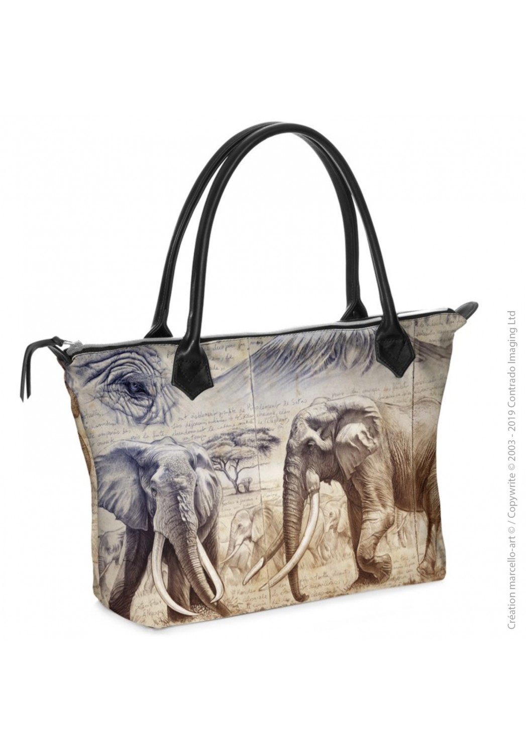 Marcello-art: Fashion accessory Zipped bag 303 Satao