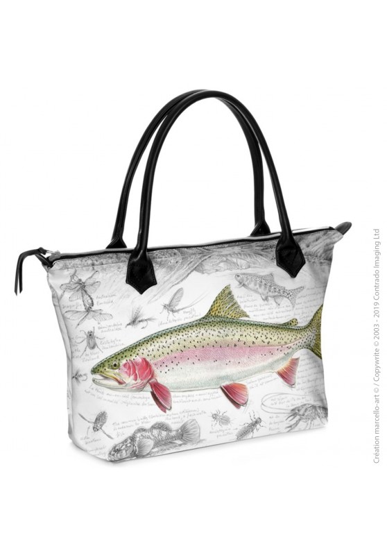 Marcello-art: Fashion accessory Zipped bag 372 brown trout 373 rainbow trout