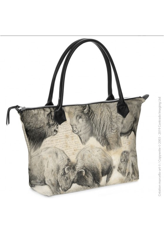 Marcello-art: Fashion accessory Zipped bag 390 American buffalo