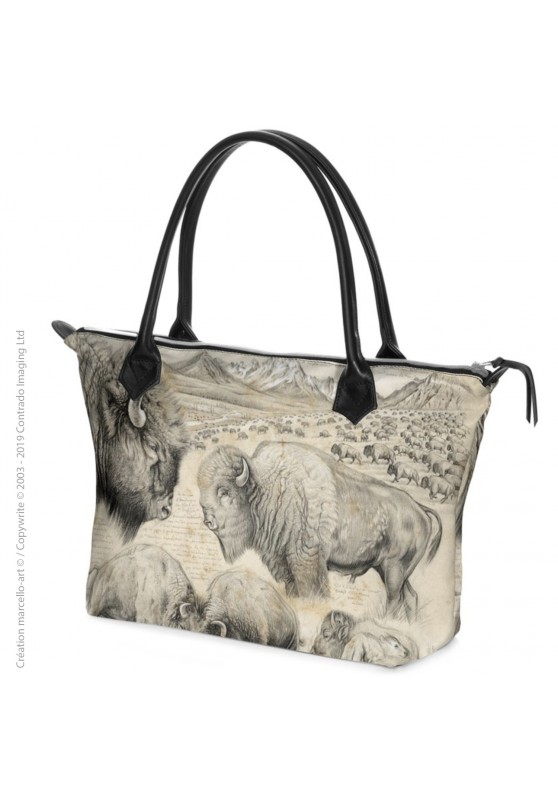 Marcello-art : Accessoires de mode Sac zippé 390 bison