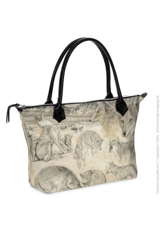 Marcello-art: Fashion accessory Zipped bag 391 coyote
