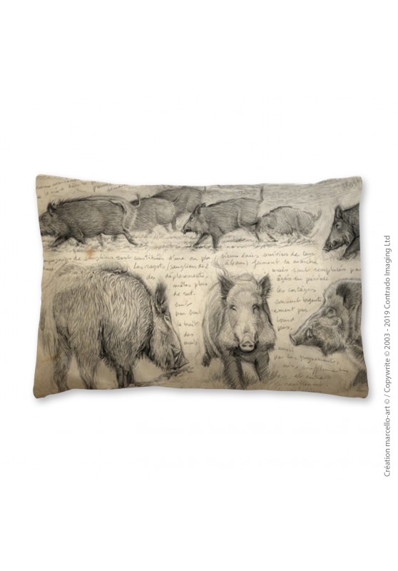 Marcello-art: Fashion accessory Pillowcase 272 A boar