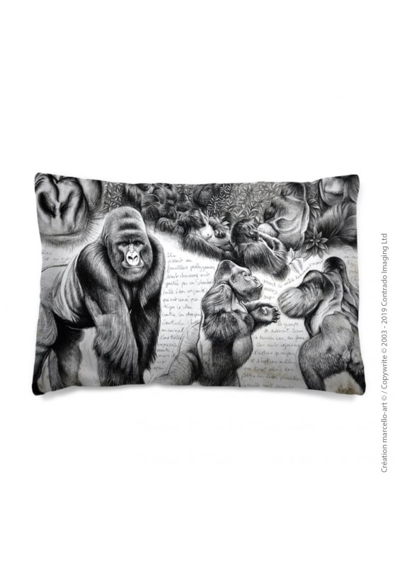 Marcello-art : Accessoires de mode Taie 301 A gorilles Virgunga