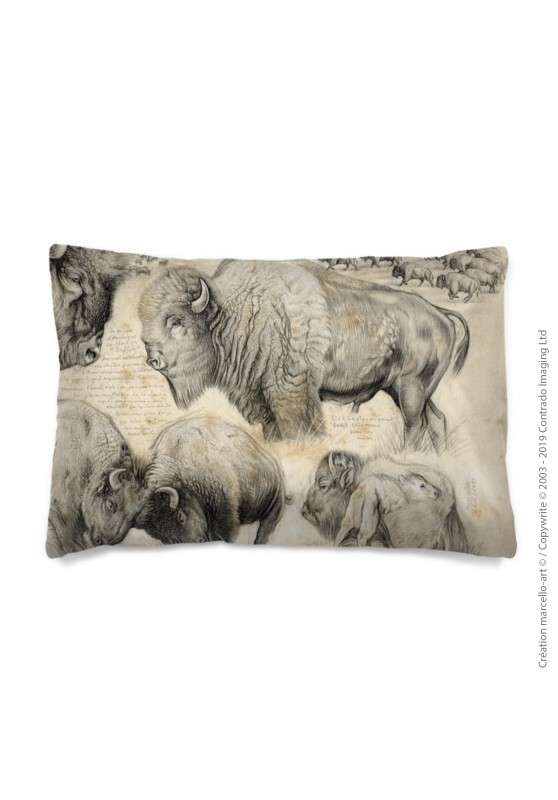 Marcello-art: Fashion accessory Pillowcase 390 A bison