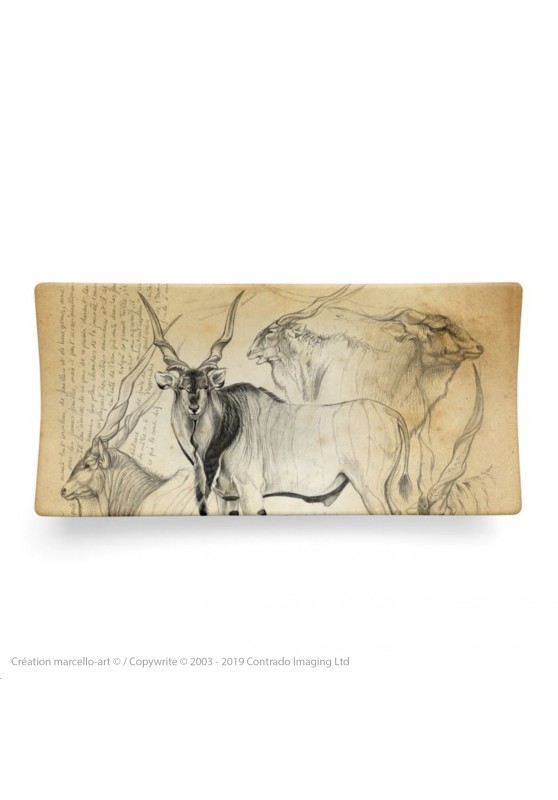 Marcello-art: Rectangular plates Rectangular plate 2 Giant eland