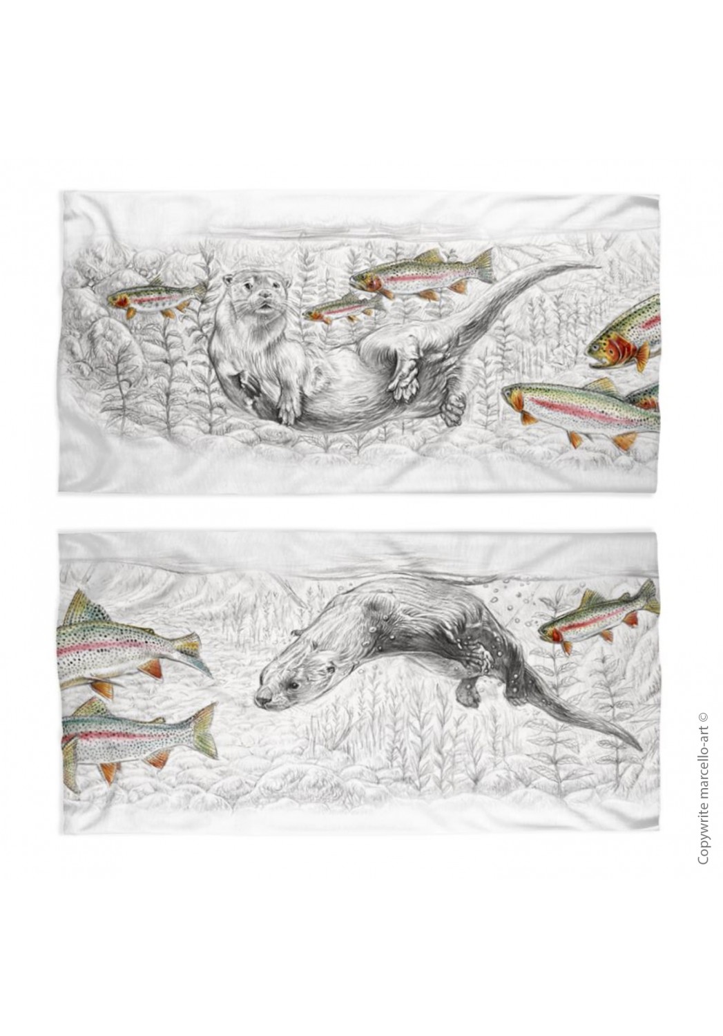 Marcello-art: Tube scarf Tube Scarf 393 Otter