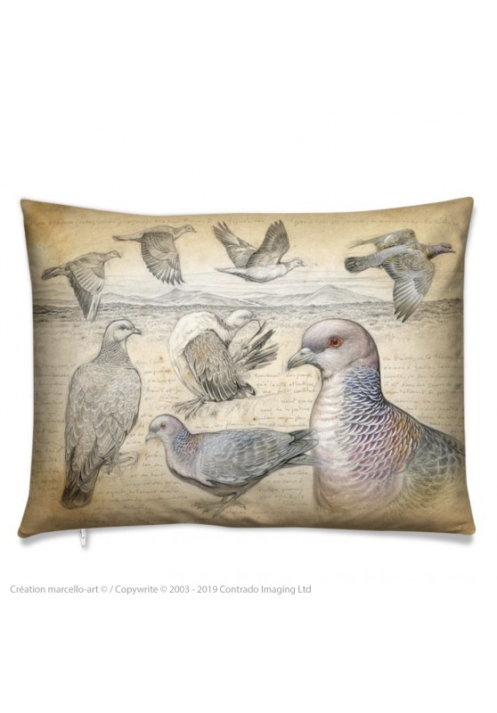 Marcello-art: Fashion accessory Cushion 233 Picazuro Pigeon