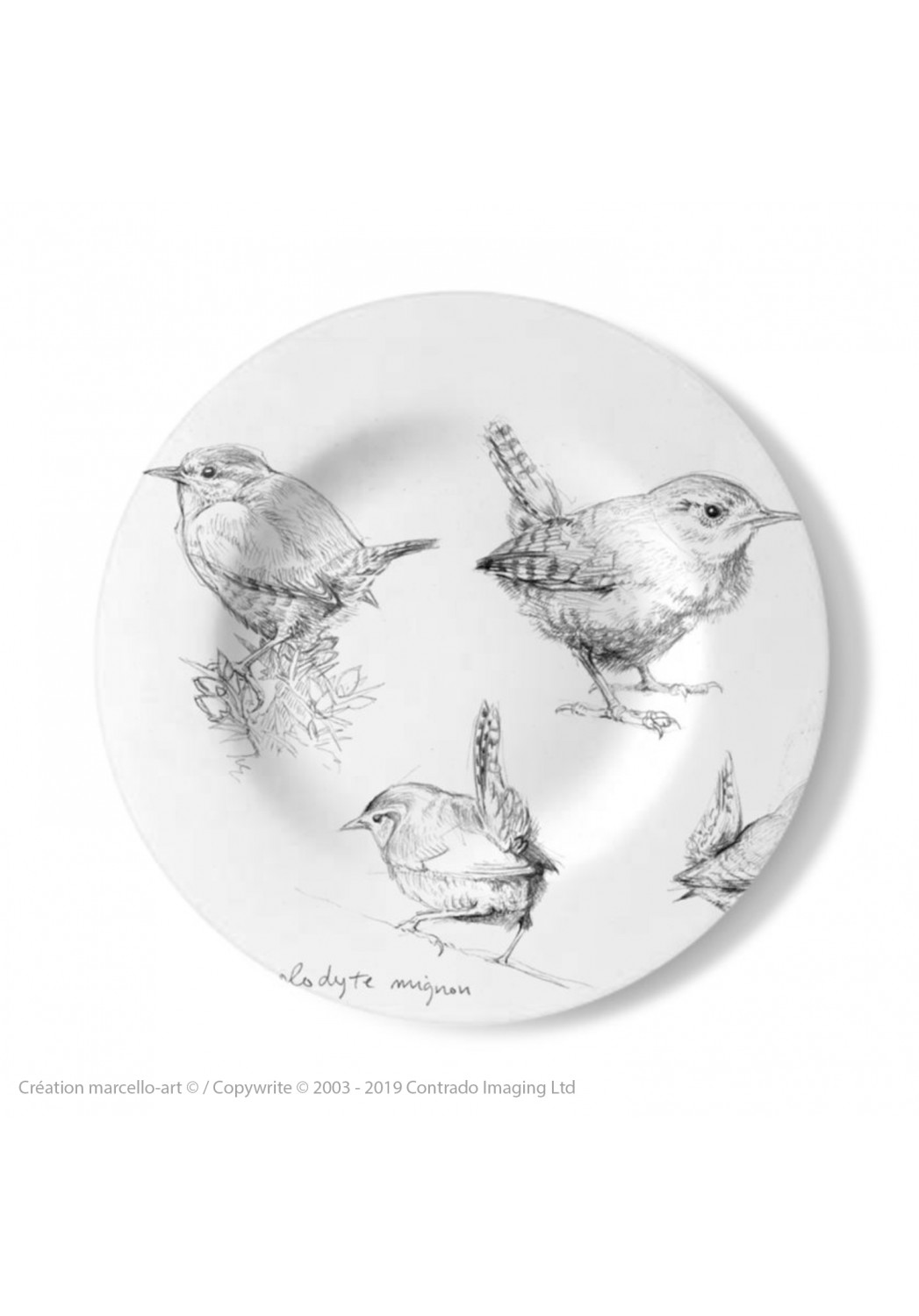 Marcello-art: Decorating Plates Decoration plates 212 Cute cave dweller