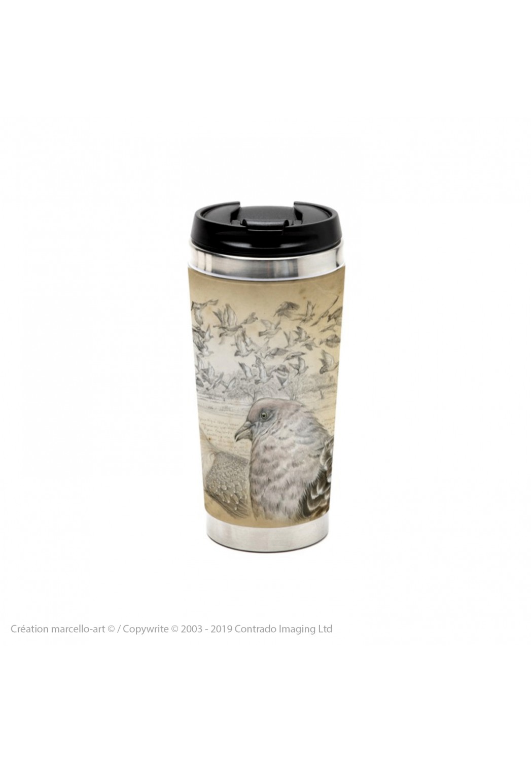 Marcello-art: Decoration accessoiries Thermos mug 232 Spot-winged Pigeon