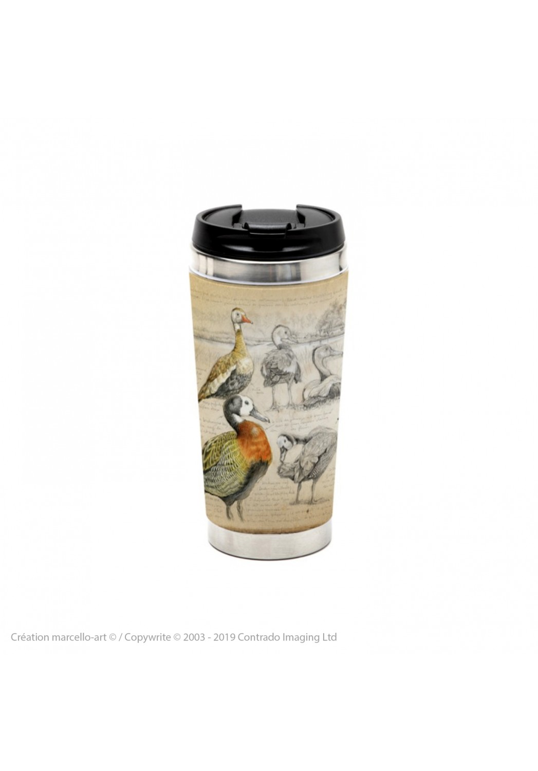 Marcello-art: Decoration accessoiries Thermos mug 237 Whistling Duck