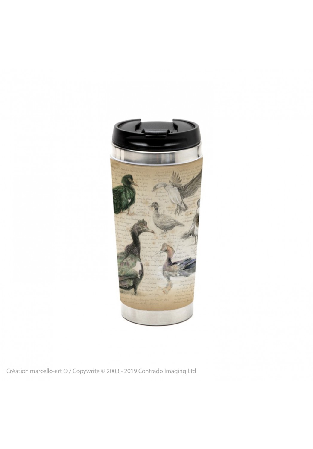 Marcello-art: Decoration accessoiries Thermos mug 238 Muscovy Duck & Knob-billed Duck