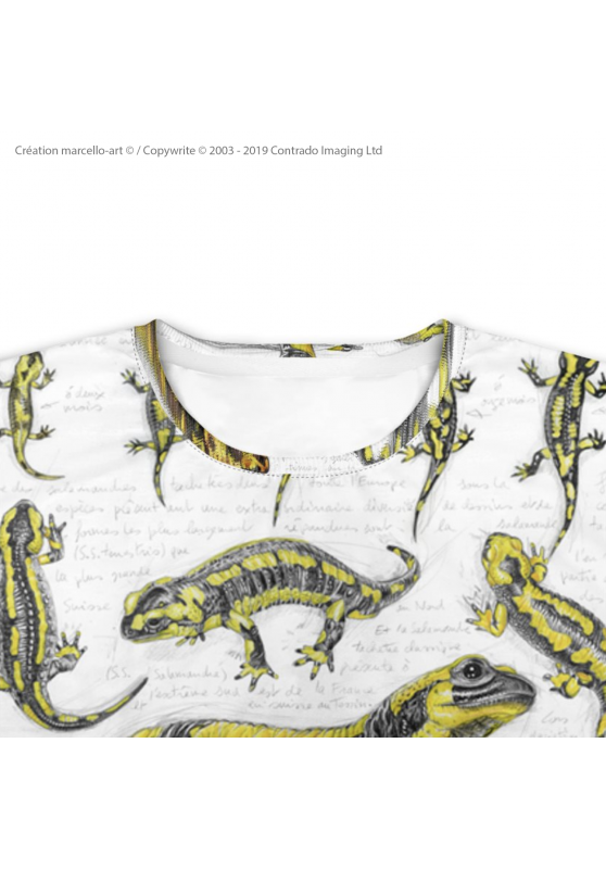 Marcello-art : T-shirt manches courtes T-Shirt manches courtes 383 salamandres