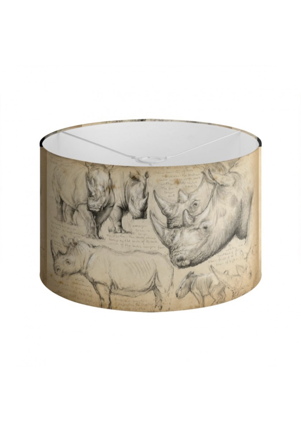 Marcello-art : Accessoires de décoration Abat-jour 178 Rhinocéros blanc