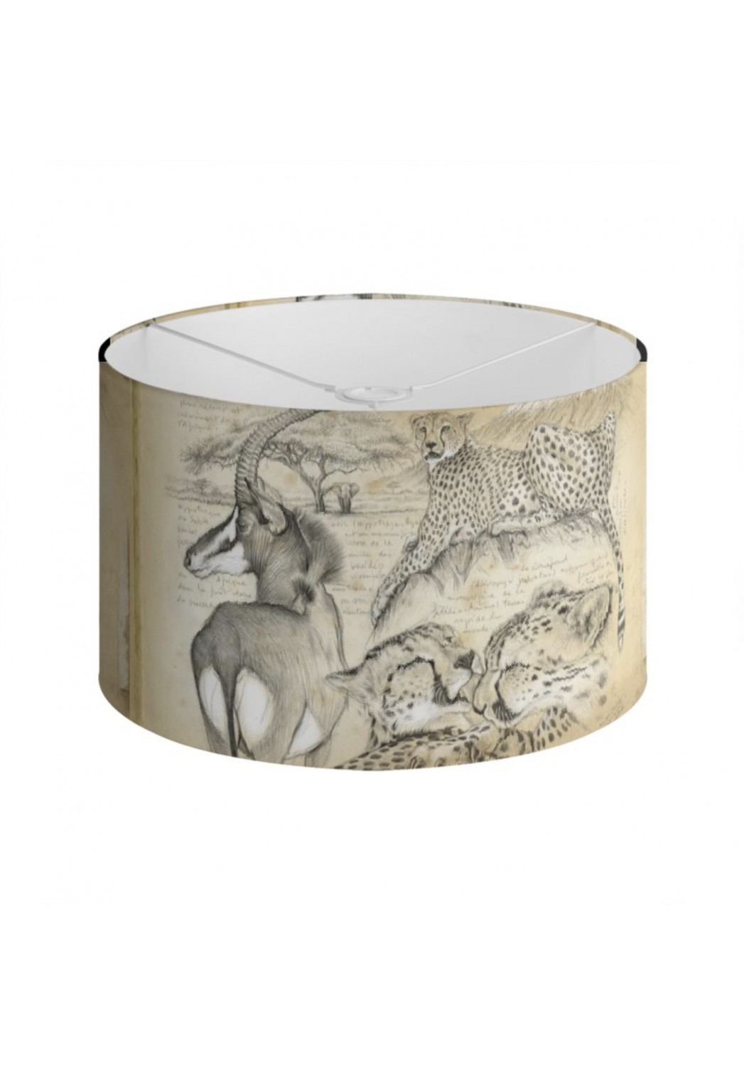 Marcello-art: Decoration accessoiries Lampshade 363 Cheetah and sable antelope
