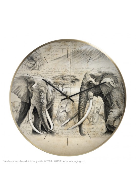 Marcello-art : Accessoires de décoration Horloge murale 303 Satao