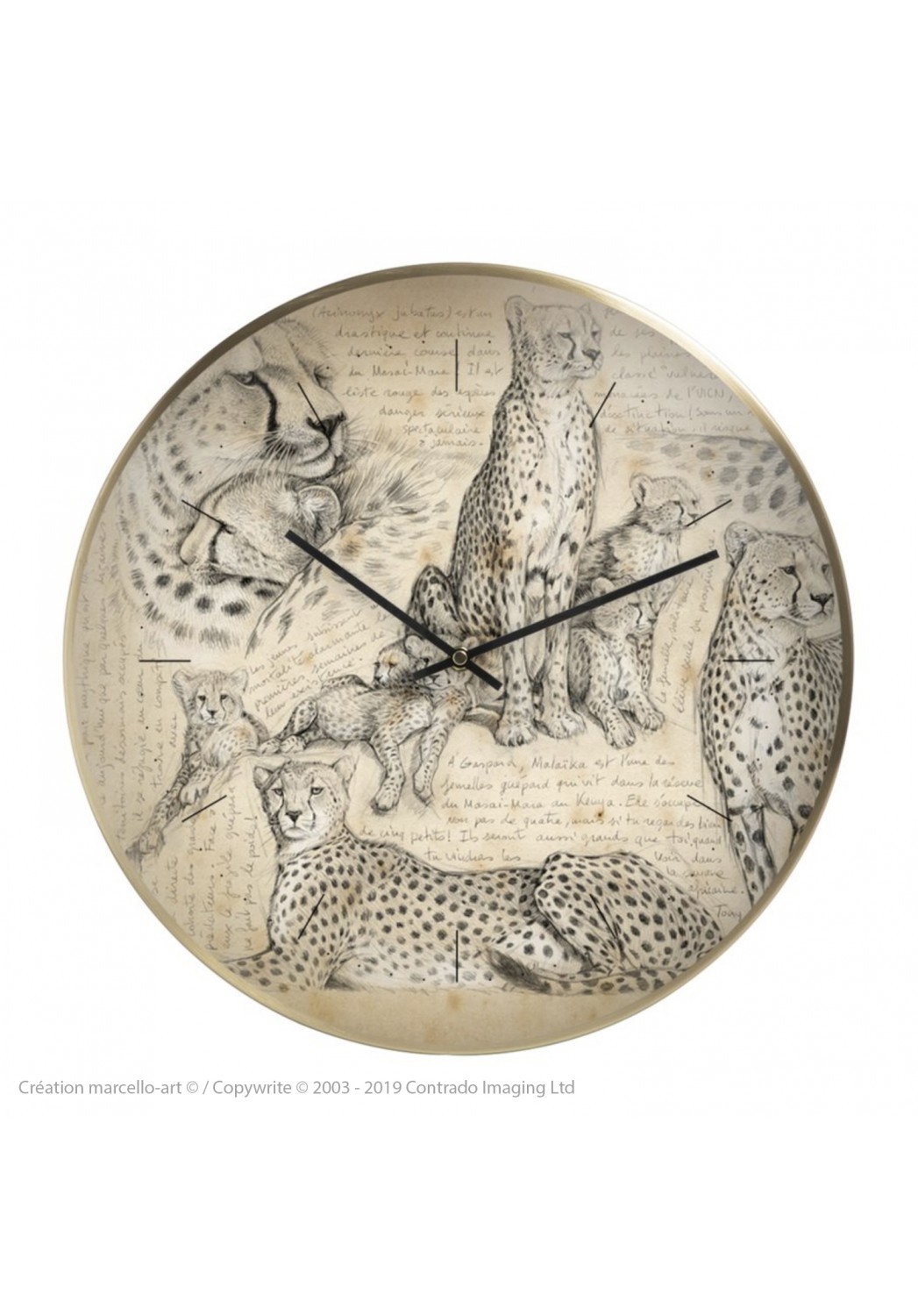 Marcello-art : Accessoires de décoration Horloge murale 338 Malaika