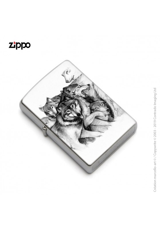 Marcello-art : Accessoires de décoration Zippo 25 loup