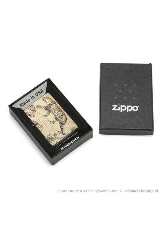 Marcello-art : Accessoires de décoration Zippo 180 léopard