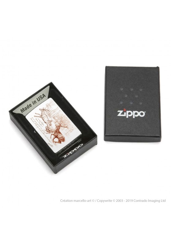 Marcello-art: Decoration accessoiries Zippo 271 red deer